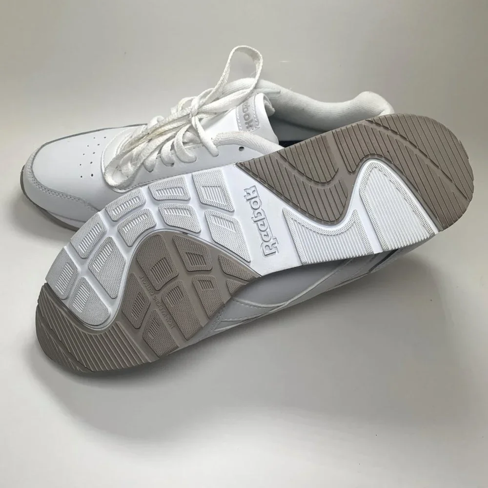 Reebok Royal Glide White Trainers with Comfort Footbed - Size US 9.5 - Picture 8 of 16